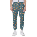 Baby Fox Pattern Print Scuba Joggers