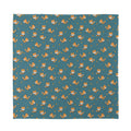 Baby Fox Pattern Print Silk Bandana