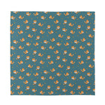 Baby Fox Pattern Print Silk Bandana