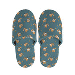 Baby Fox Pattern Print Slippers
