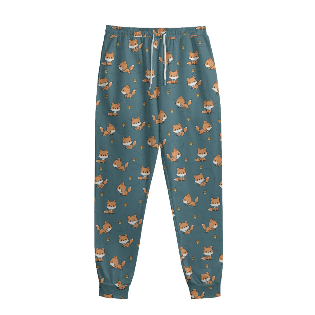 Baby Fox Pattern Print Sweatpants