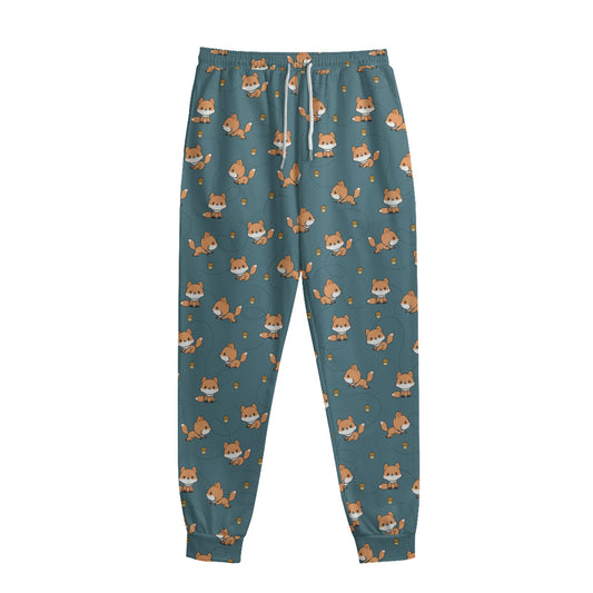 Baby Fox Pattern Print Sweatpants