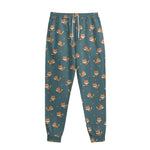 Baby Fox Pattern Print Sweatpants