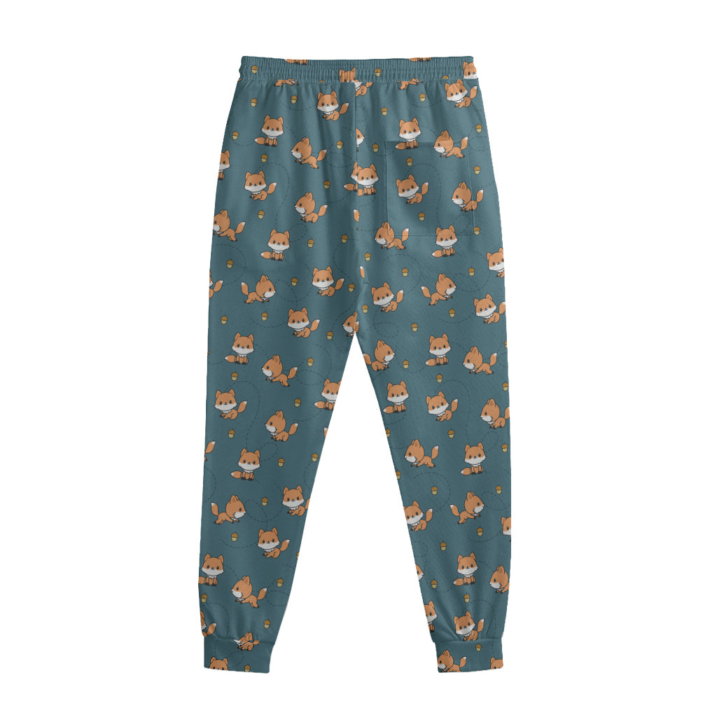 Baby Fox Pattern Print Sweatpants