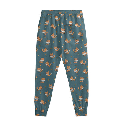 Baby Fox Pattern Print Sweatpants