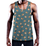 Baby Fox Pattern Print Training Tank Top