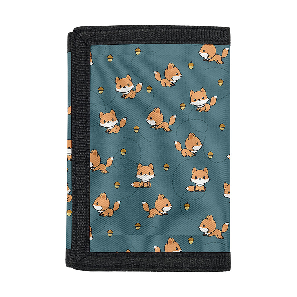 Baby Fox Pattern Print Trifold Wallet