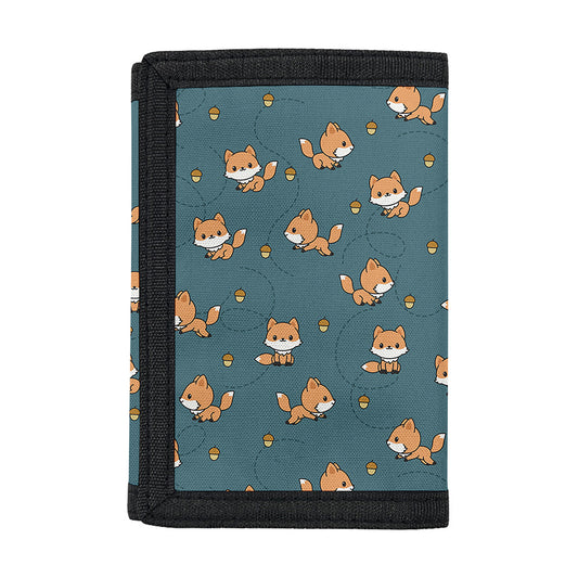 Baby Fox Pattern Print Trifold Wallet