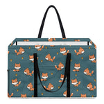 Baby Fox Pattern Print Utility Tote Bag