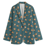 Baby Fox Pattern Print Women's Blazer