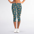 Baby Fox Pattern Print Women's Capri Leggings