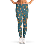Baby Fox Pattern Print Women's Leggings