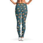 Baby Fox Pattern Print Women's Leggings