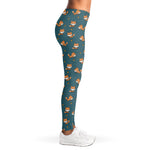 Baby Fox Pattern Print Women's Leggings