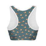 Baby Fox Pattern Print Women's Sports Bra