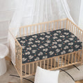 Baby Koala And Floral Pattern Print Baby Crib Sheet