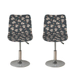 Baby Koala And Floral Pattern Print Bar Stool Covers