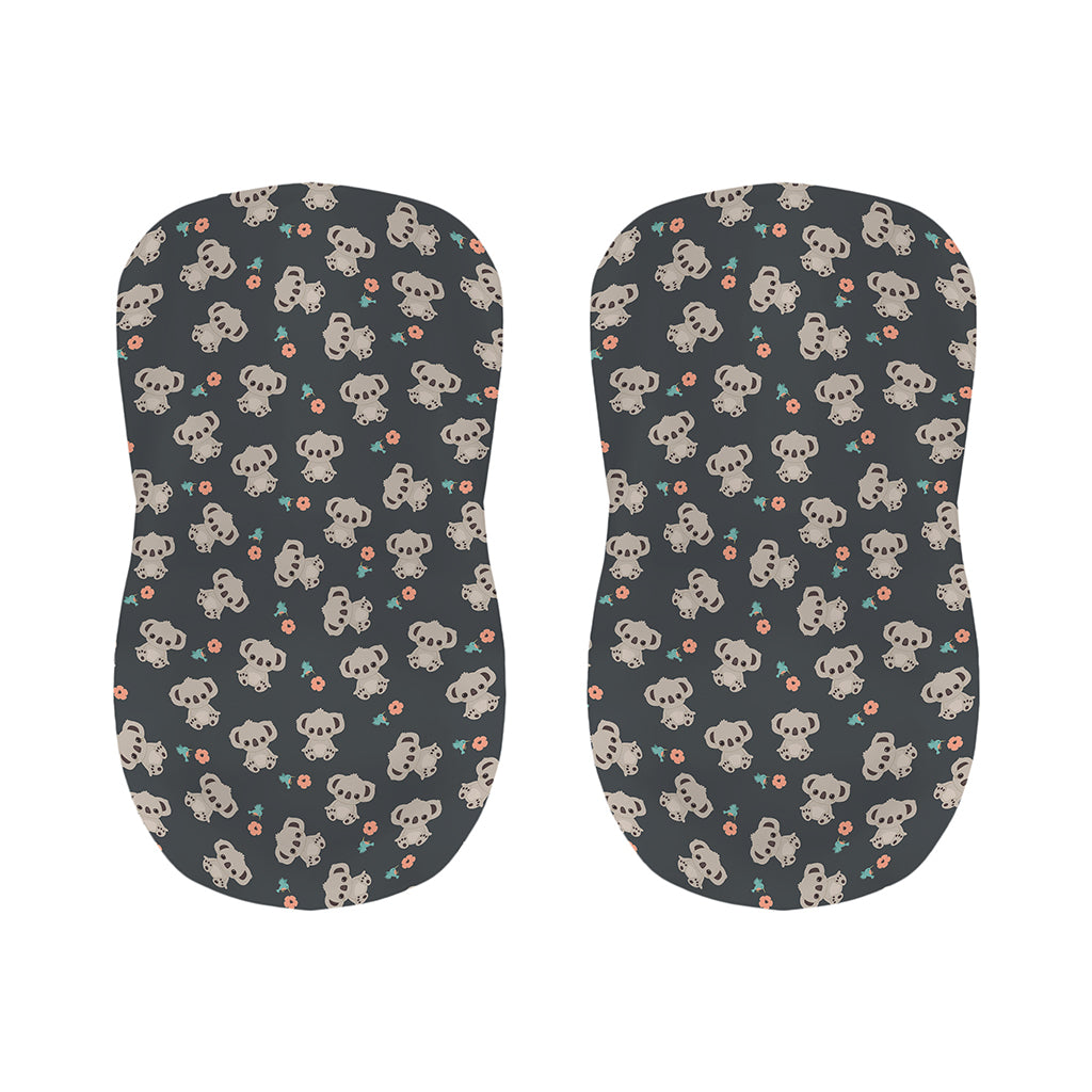 Baby Koala And Floral Pattern Print Bar Stool Covers