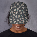 Baby Koala And Floral Pattern Print Baseball Cap