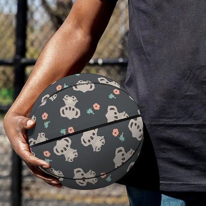Baby Koala And Floral Pattern Print Basketball