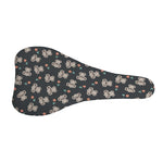 Baby Koala And Floral Pattern Print Bicycle Seat Cover