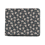 Baby Koala And Floral Pattern Print Bifold Wallet