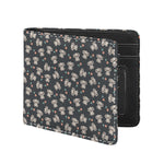 Baby Koala And Floral Pattern Print Bifold Wallet
