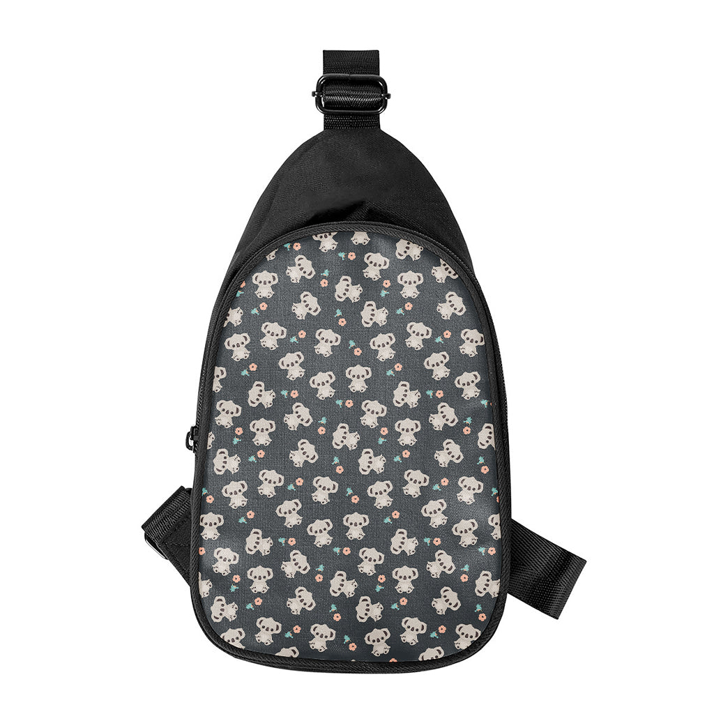 Baby Koala And Floral Pattern Print Chest Bag