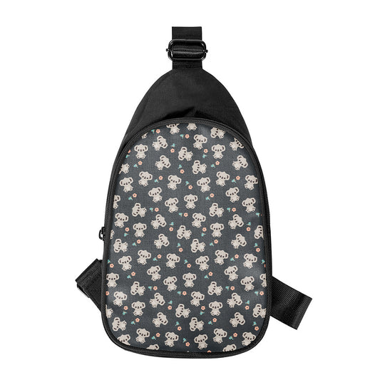 Baby Koala And Floral Pattern Print Chest Bag