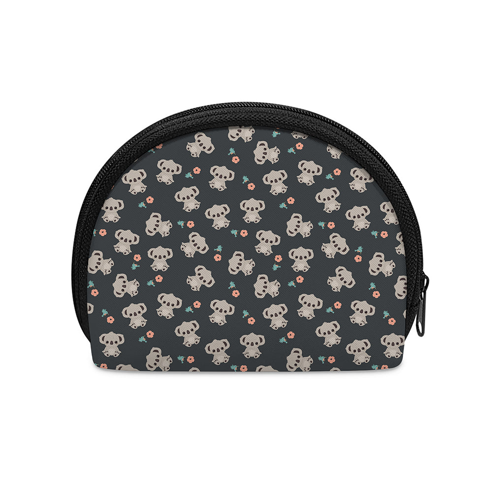 Baby Koala And Floral Pattern Print Coin Purse