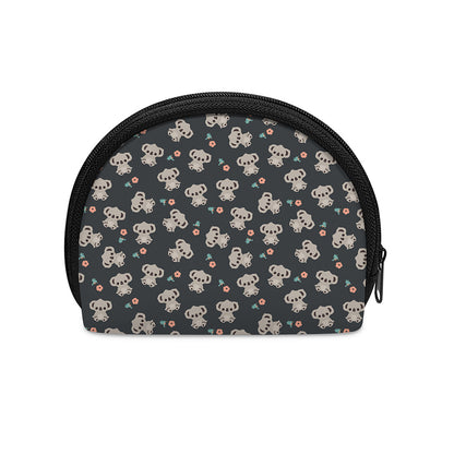 Baby Koala And Floral Pattern Print Coin Purse