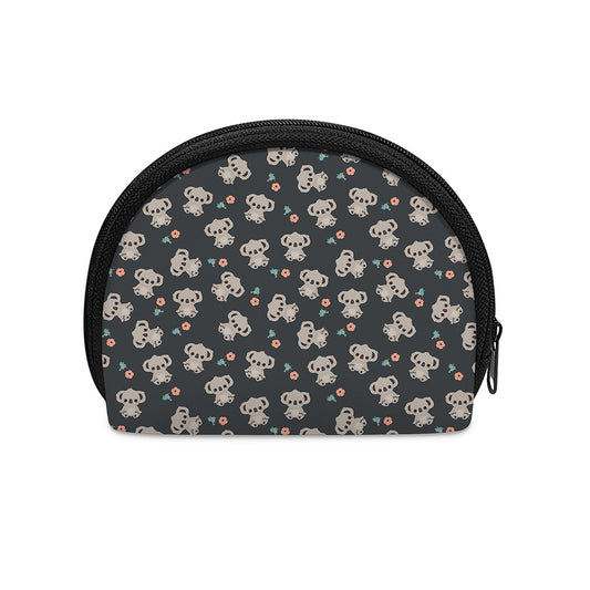 Baby Koala And Floral Pattern Print Coin Purse
