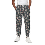 Baby Koala And Floral Pattern Print Cotton Pants