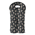 Baby Koala And Floral Pattern Print Double Neoprene Wine Tote