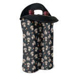 Baby Koala And Floral Pattern Print Double Neoprene Wine Tote