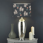 Baby Koala And Floral Pattern Print Drum Lamp Shade