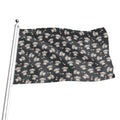 Baby Koala And Floral Pattern Print Flag