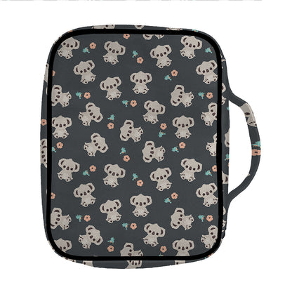 Baby Koala And Floral Pattern Print Front Pocket Bible Bag