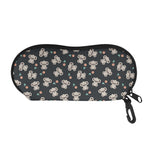 Baby Koala And Floral Pattern Print Glasses Case