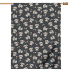 Baby Koala And Floral Pattern Print House Flag