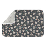 Baby Koala And Floral Pattern Print Indoor Door Mat