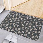 Baby Koala And Floral Pattern Print Indoor Door Mat