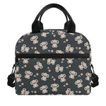 Baby Koala And Floral Pattern Print Insulated Lunch Bag