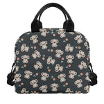 Baby Koala And Floral Pattern Print Insulated Lunch Bag