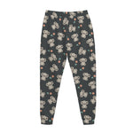 Baby Koala And Floral Pattern Print Jogger Pants