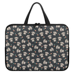 Baby Koala And Floral Pattern Print Laptop Sleeve With Handle
