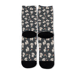 Baby Koala And Floral Pattern Print Long Socks