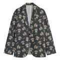 Baby Koala And Floral Pattern Print Men's Blazer