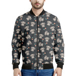 Baby Koala And Floral Pattern Print Men's Bomber Jacket