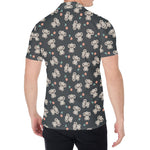 Baby Koala And Floral Pattern Print Men's Shirt